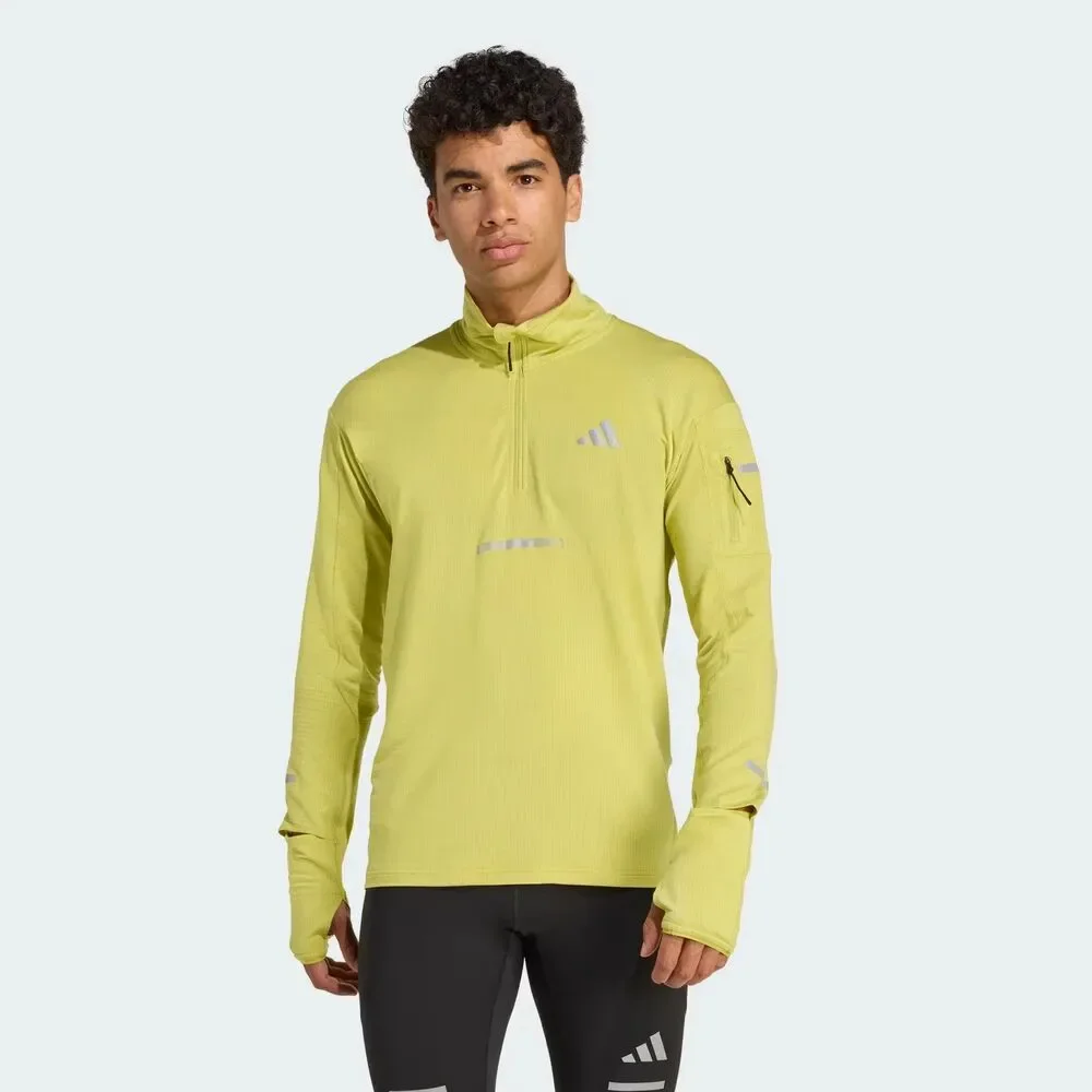 Adidas Adi365 Climawarm+ Half Zip Running Top Long Sleeve JM5725 Men Small